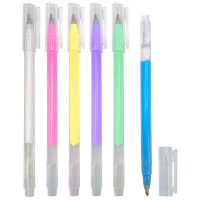 Набор гелевых акриловых ручек deVENTE  6цв." HOBBY CREATIVE""  1,0мм, прозрачно-матовый корпус