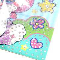 Мозаика алмазная на картоне 20*20см "Кавайный зайка"