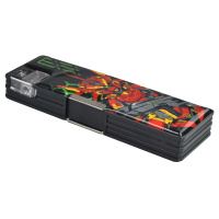 Пенал пластиковый (215*70*30) "Роботы" пвх, магнитный клапан