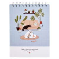 Скетчбук А5  45л., гребень, 190гр/м2 "Be Smart. Mur-Mur. Шалость"