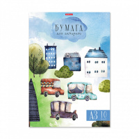 Папка для акварели  А3  10л., 180г/м, "Черничный бульвар"