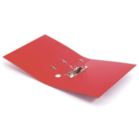 Регистратор А4  75мм, РР с 2-х сторон, красный, метал. окантовка, разобранный