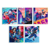 Тетрадь А5 48л кл. Феникс+ "Компьютерная игра" выб.твин-лак, белизна 100%