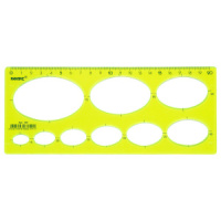 Трафарет пласт. эллипсы