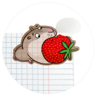 Закладки с липким краем (65*54мм, 64*46мм, 63*40мм)  3 цв, по 25л. "Зверюшки" пластиковые