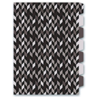 Папка уголок 7-ми уровн. А4 "Фактура" 220*310мм, пластик