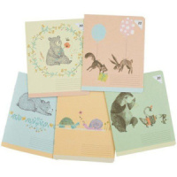 Тетрадь А5 12л лин. Полиграф Принт "Hallmark" ассорти, текстура, белизна 100%