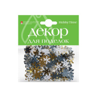 Пайетки фигурные "Снежинки М. Набор №23" (3 вида)