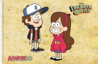 Альбом А4 30л гребень "Гравити Фолз" перф.на отрыв, пл. 100 гр/м