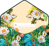 Конверт для денег "С днем рождения!" Вырубка, конгрев, лак твин