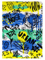 Обложка для паспорта "Граффити" ПВХ slim