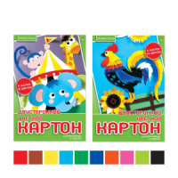 Картон цв. двустор. А4 10цв. 5лист