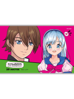 Альбом А4 20л скоба "Влюбленная девчонка" пл. 100гр, лен