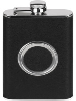Фляжка  подарочная 240мл "Мужество", рюмка 50 мл