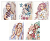 Тетрадь А5 48л кл. Альфа-Тренд "Ангелы" твин УФ-лак, белизна 100%