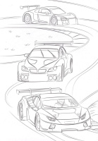 Раскраска "Крутые гонки" А5 16стр.