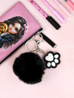 Брелок "Котик" мех, 6*6см