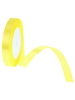 Лента упаковочная атласная 12мм*22м, жёлтая