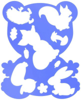 Трафарет "Медвежонок и друзья"