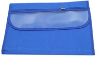 Папка для труда А4 1 отд. липучка ткань, синяя