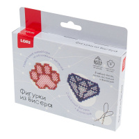 Фигурки из бисера "Алмаз, лапка" брелок