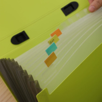 Папка 13 отд. на резин. А4 0,6мм ассорти