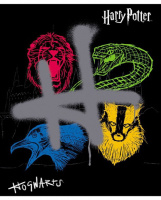 Тетрадь А5 48л кл. Hatber "Гарри Поттер" 5диз.в блоке, белизна 98%