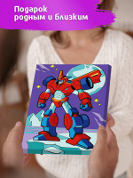 Живопись по номерам с акрилом 20*30см  "Автобот"