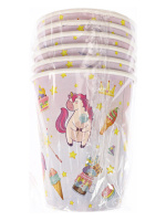 Стакан бум. "Единорожки" 250 мл, 6 шт.
