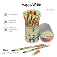 Ручка шар. BV "HappyWrite. Kawaii animals. Мишка", 0.5мм, синяя