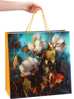 Пакет подар. бумажн. 45*45*21 см, 157гр/м2  Хлопок