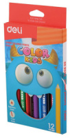 Карандаши цвет. Jumbo 12цв "Color Kids" трехгранные, европодвес