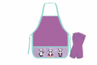 Набор Нарукавники + накидка для труда 490*390мм 2 кармана "Пандочки"