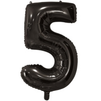 Шар фольга 26" "Цифра 5" Black