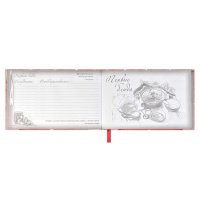 Книга для кулинарных рецептов 220*136мм  96л., 7БЦ "Уголок вкусов" тисн.фольгой, мат.лам.,ляссе