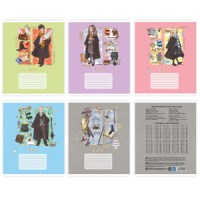 Тетрадь А5 12л кл. Centrum "Гарри Поттер" тисн.фольгой, 5диз.в блоке