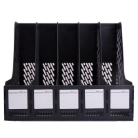 Накопитель д\бумаг верт. 5 отд. Deli  черный