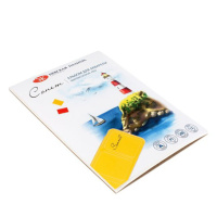 Альбом для акварели А5 12 л  "Сонет" склейка (по короткой стороне)  100% целлюлоза, среднее зерно