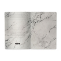 Записная книжка А5  40л. картон, мягк.пер. "Carrara" кл.