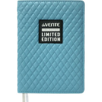 Ежедневник недат. А5 deVENTE Tailor 320стр., голубой, тв.обложка, кожзам, аппликация