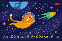 Альбом А5 12л скоба "Космическое приключение" пл. 100 г/м