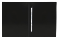 Папка c пружин. скоросш. пластик. 0,5мм, черная