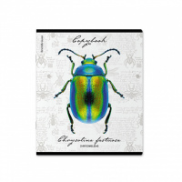 Тетрадь А5 48л кл. Erich Krause "Жуки,", УФ-лак выборочный+тиснение фольгой+ конгр.