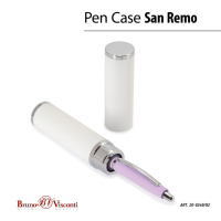 Ручка в футляре "San remo. Сиреневый" шарик.,1,0мм, металл., синие чернила