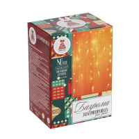 Гирлянда электрическая Бахрома 2,м 80LED пост. свечение, 220В, шампань