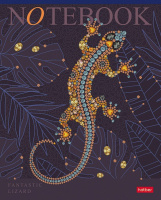 Тетрадь А5  96л кл. Hatber "Fantastic animals" мат.ламин., 3D лак