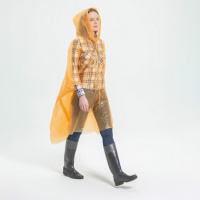 Дождевик-пончо 130*132 см с капюшоном, 5 цветов