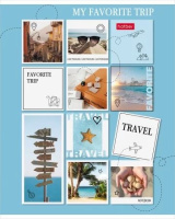 Тетрадь А5  80л ЛИН. Hatber "TRAVEL" белизна 100%