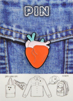 Значок-пин сувенирный "Сердце " мет.эмаль