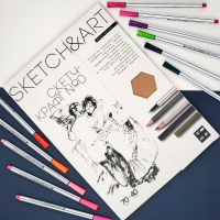 Папка для скетчинга А4 40л "SKETCH&amp;ART" 70гр/м2, крафт